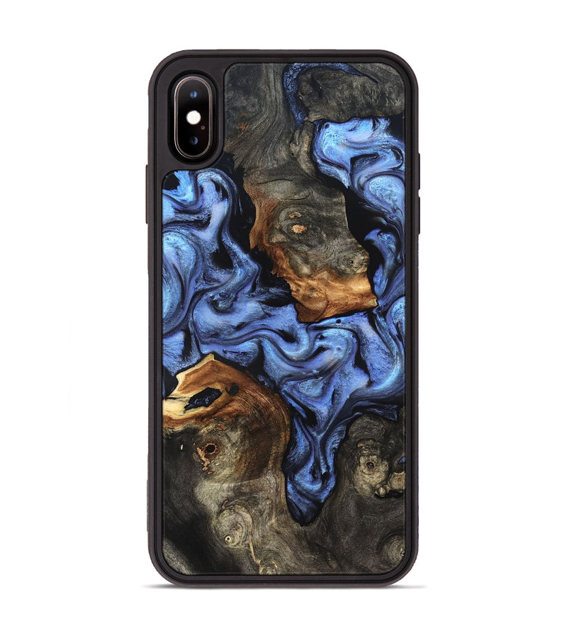 iPhone Xs Max Wood Phone Case - Zhuri (Blue, 832152)