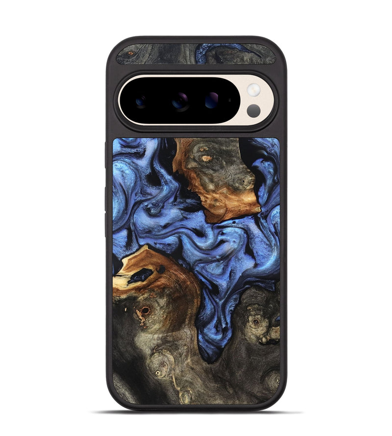 Pixel 10 Wood Phone Case - Zhuri (Blue, 832152)