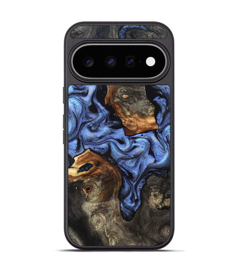 Pixel 11 Pro Wood Phone Case - Zhuri (Blue, 832152)