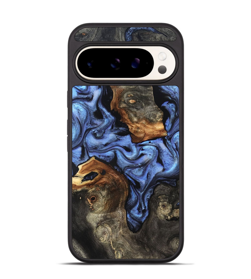 Pixel 9 Wood Phone Case - Zhuri (Blue, 832152)