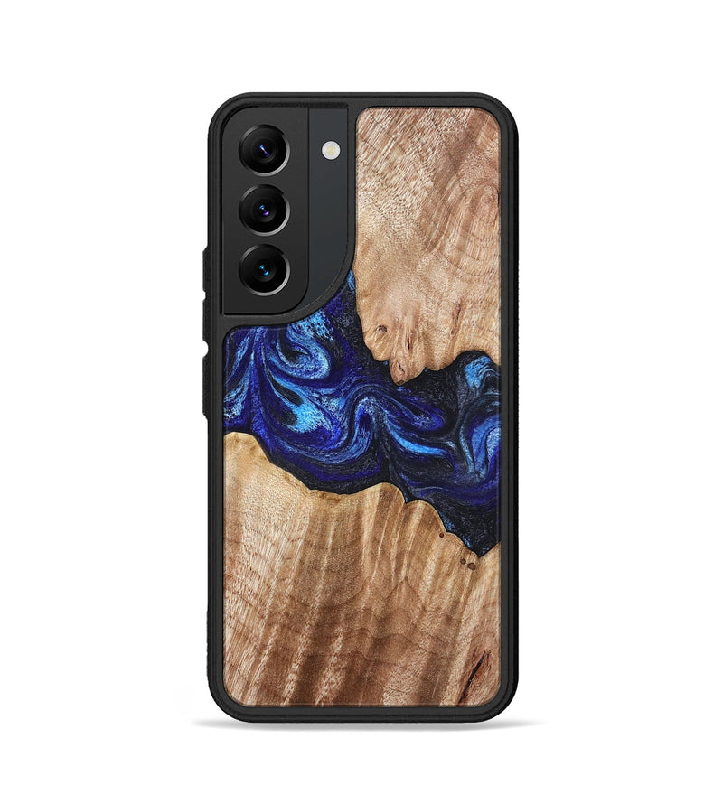 Galaxy S22 Wood Phone Case - Floyd (Blue, 832153)