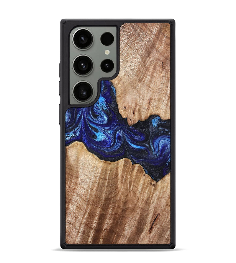 Galaxy S24 Ultra Wood Phone Case - Floyd (Blue, 832153)