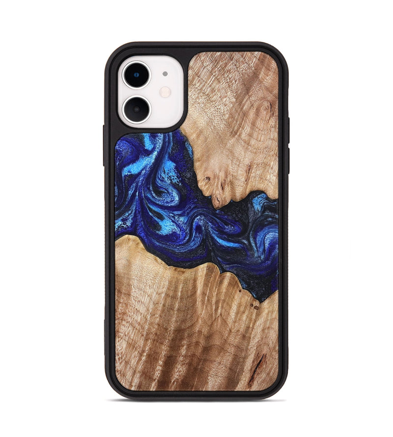 iPhone 11 Wood Phone Case - Floyd (Blue, 832153)