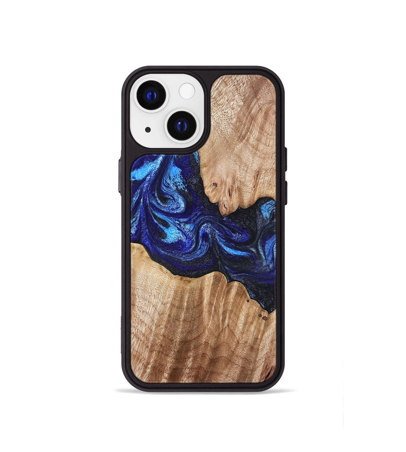 iPhone 13 mini Wood Phone Case - Floyd (Blue, 832153)