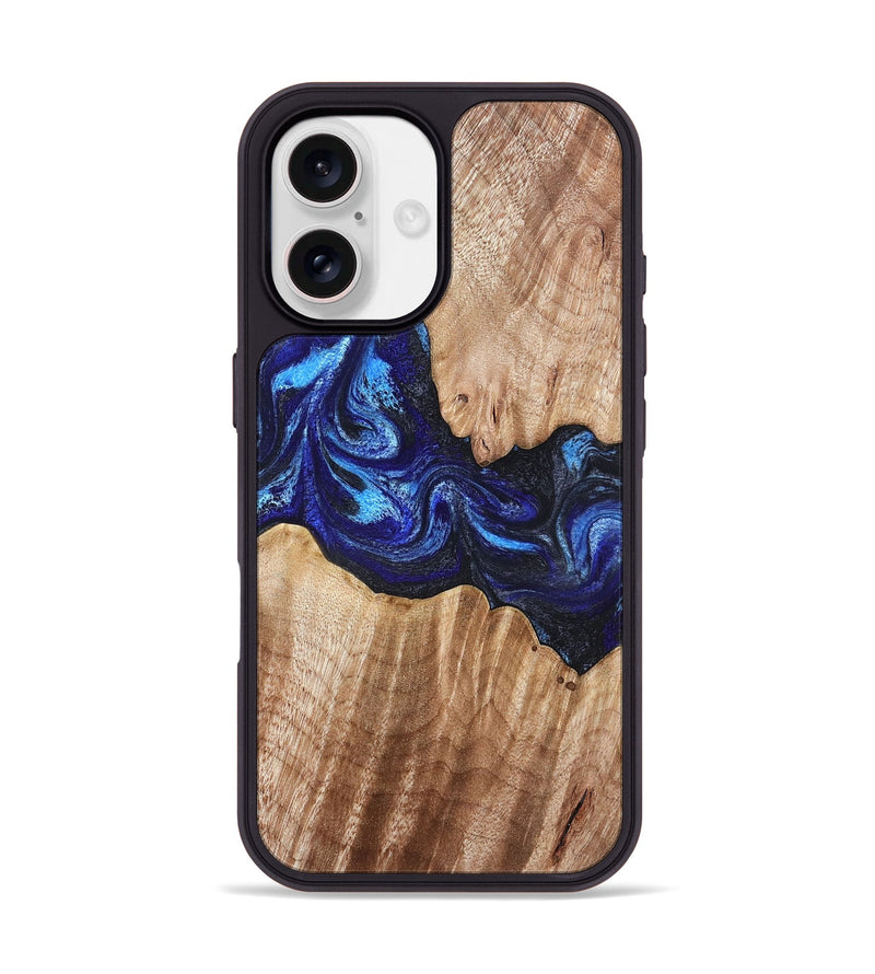 iPhone 17 Wood Phone Case - Floyd (Blue, 832153)