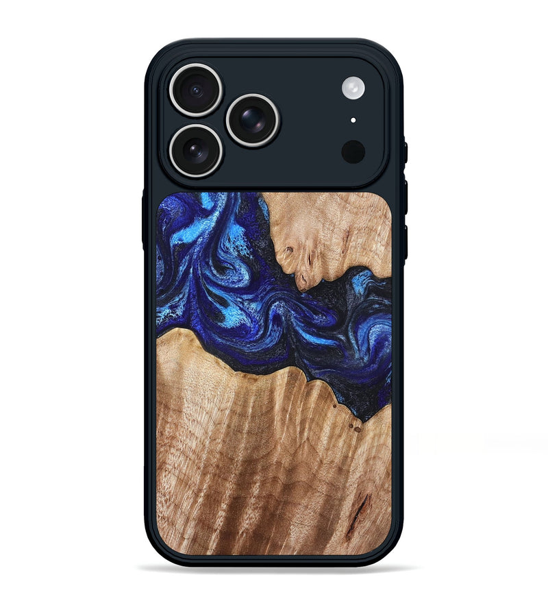 iPhone 17 Pro Max Wood Phone Case - Floyd (Blue, 832153)