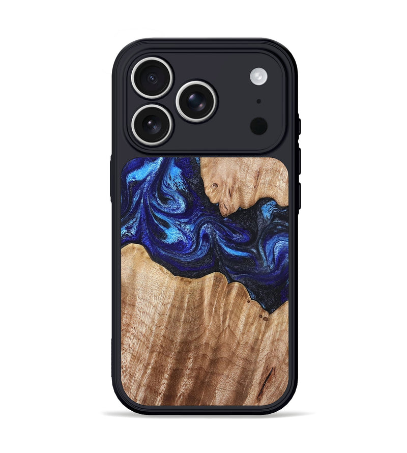 iPhone 17 Pro Wood Phone Case - Floyd (Blue, 832153)