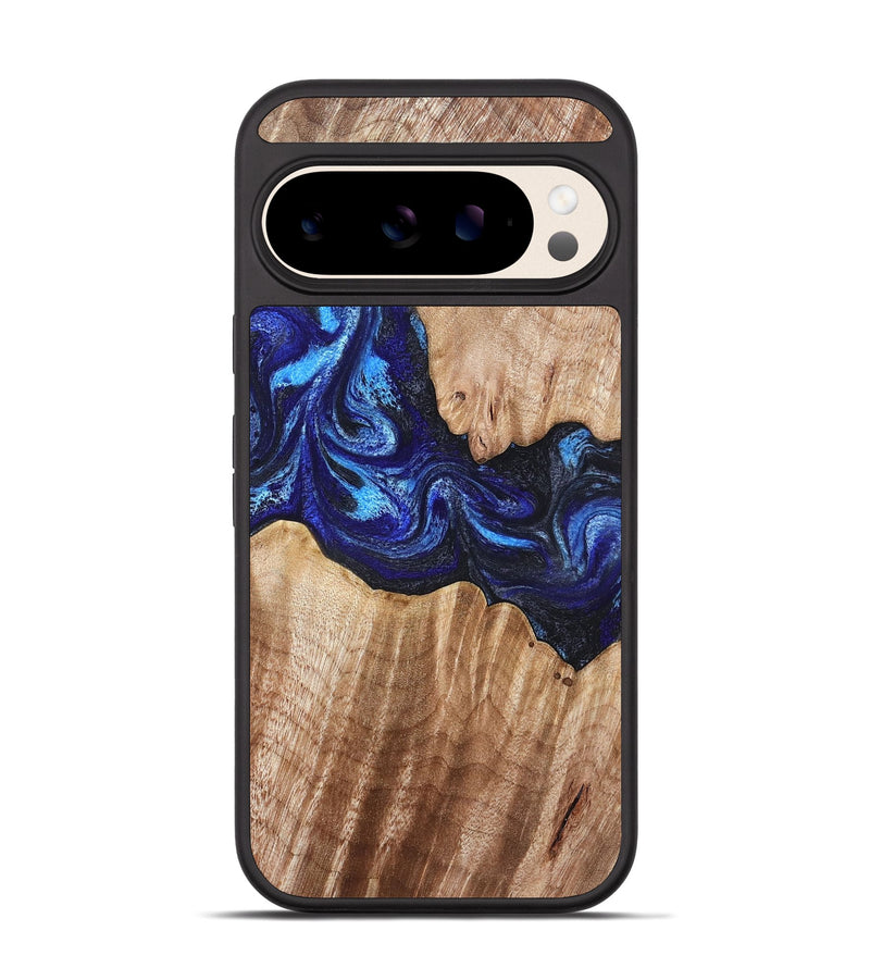 Pixel 10 Wood Phone Case - Floyd (Blue, 832153)