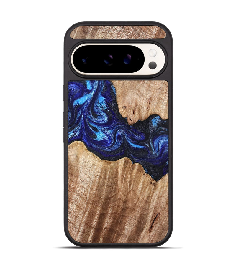 Pixel 9 Wood Phone Case - Floyd (Blue, 832153)