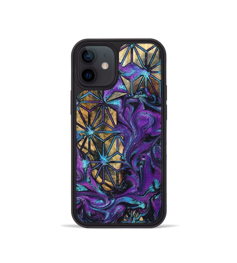 iPhone 12 mini Wood Phone Case - Rod (Pattern, 832155)