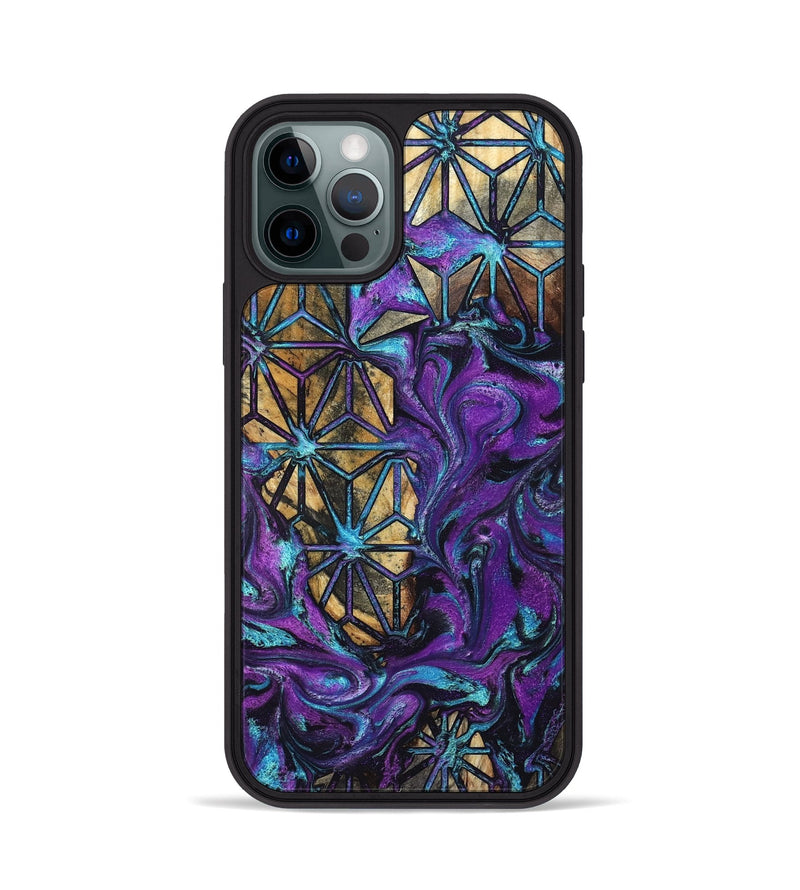 iPhone 12 Pro Wood Phone Case - Rod (Pattern, 832155)