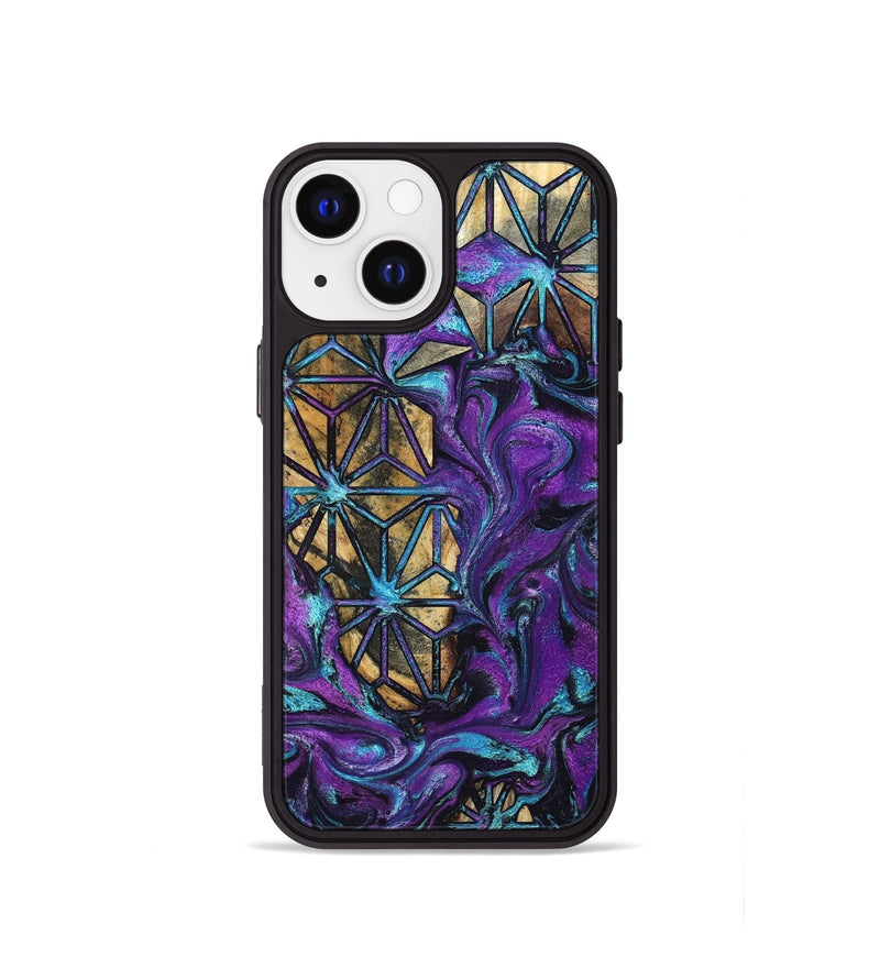 iPhone 13 mini Wood Phone Case - Rod (Pattern, 832155)