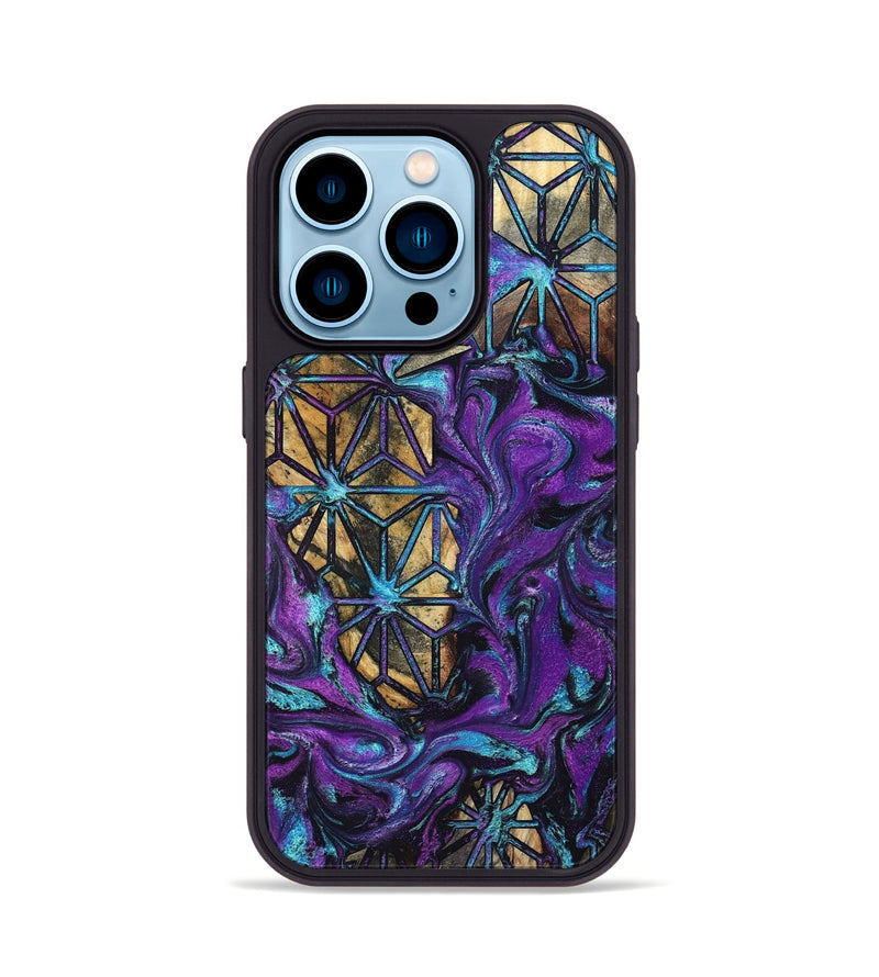 iPhone 14 Pro Wood Phone Case - Rod (Pattern, 832155)
