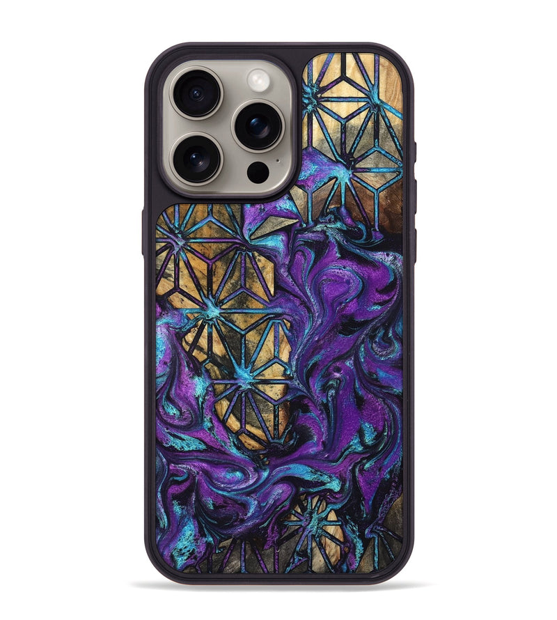 iPhone 15 Pro Max Wood Phone Case - Rod (Pattern, 832155)