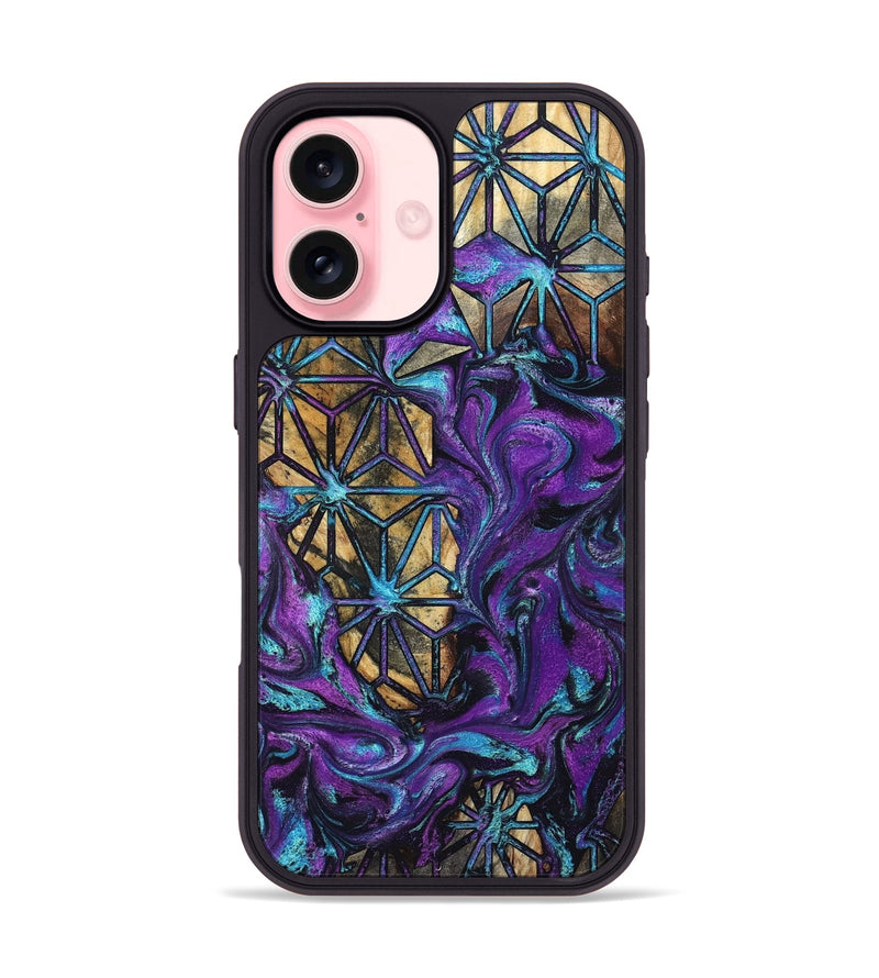 iPhone 16 Wood Phone Case - Rod (Pattern, 832155)