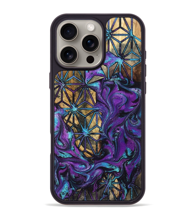 iPhone 16 Pro Max Wood Phone Case - Rod (Pattern, 832155)