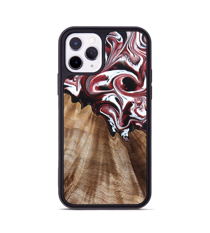 iPhone 11 Pro Wood Phone Case - Alene (Red, 832156)