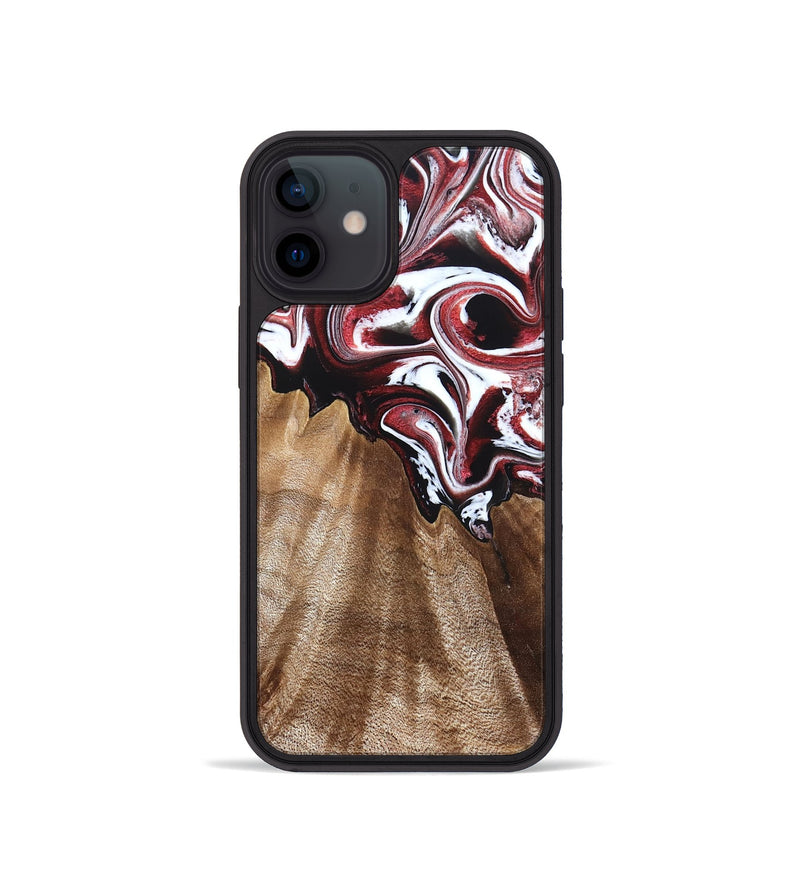 iPhone 12 mini Wood Phone Case - Alene (Red, 832156)