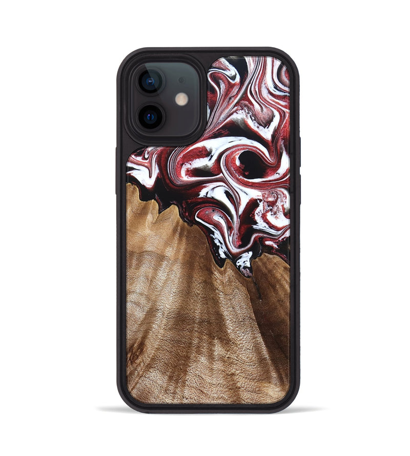 iPhone 12 Wood Phone Case - Alene (Red, 832156)