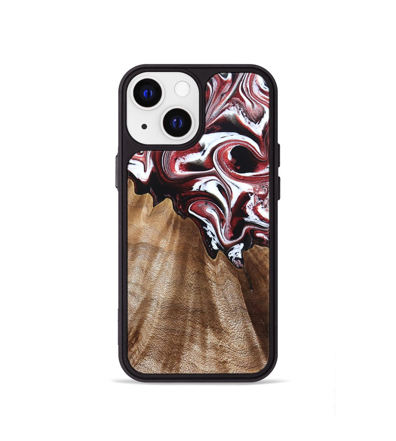 iPhone 13 mini Wood Phone Case - Alene (Red, 832156)