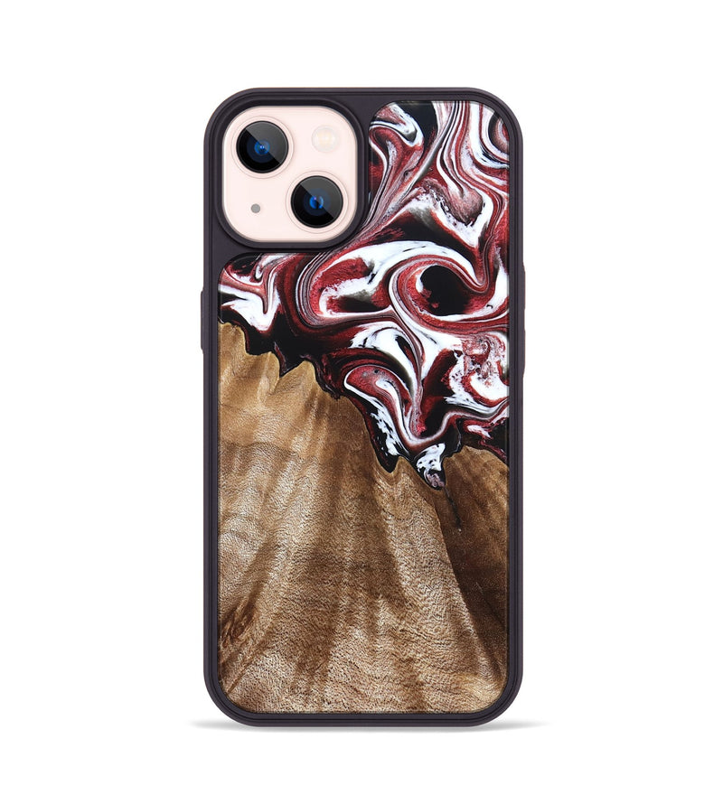 iPhone 14 Wood Phone Case - Alene (Red, 832156)