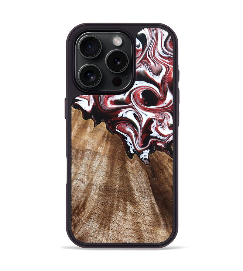 iPhone 16 Pro Wood Phone Case - Alene (Red, 832156)