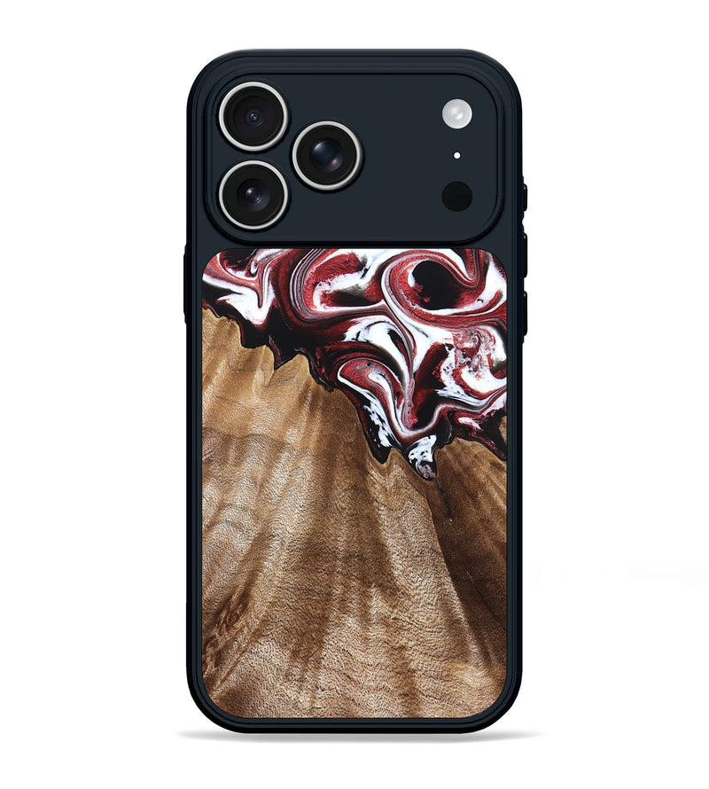 iPhone 17 Pro Max Wood Phone Case - Alene (Red, 832156)