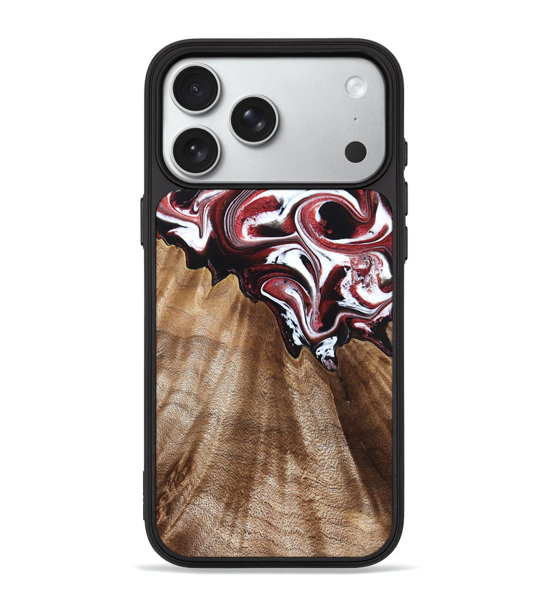 iPhone 18 Pro Max Wood Phone Case - Alene (Red, 832156)
