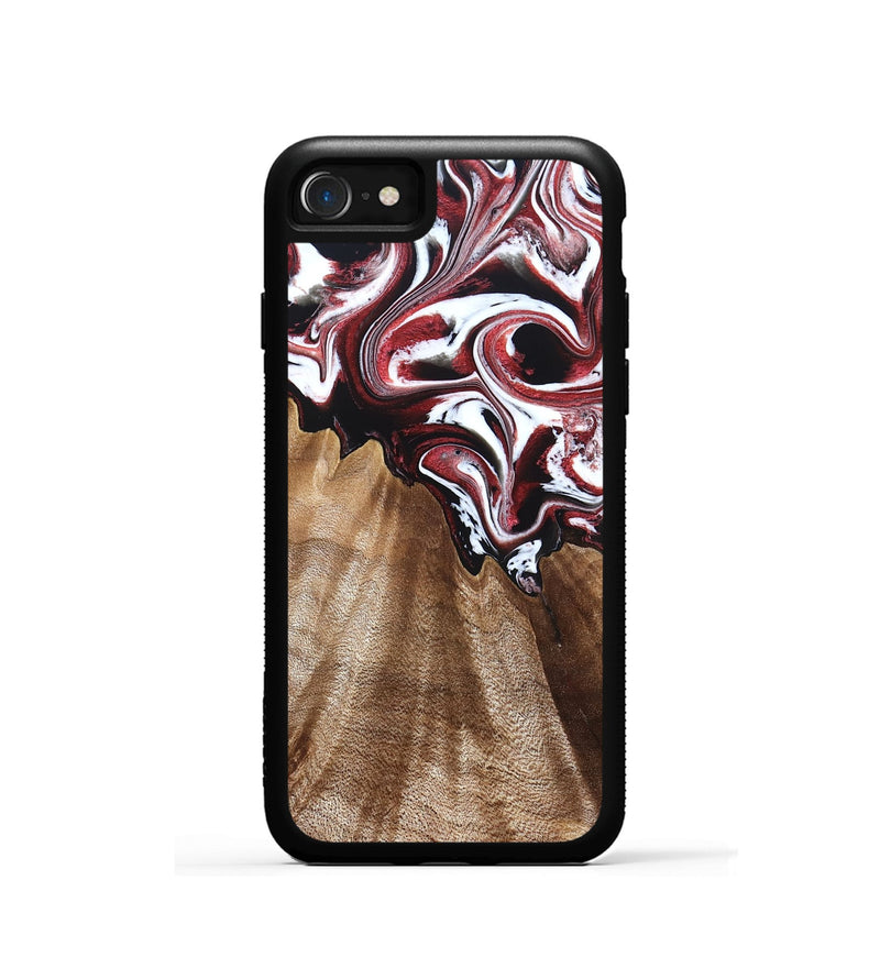 iPhone SE Wood Phone Case - Alene (Red, 832156)