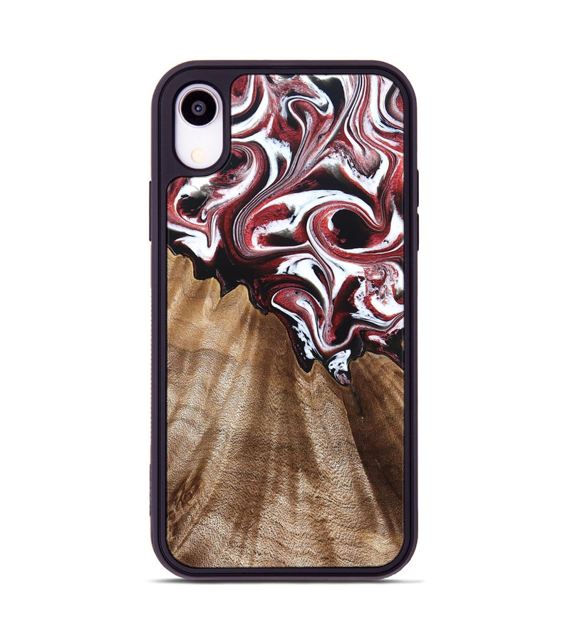 iPhone Xr Wood Phone Case - Alene (Red, 832156)