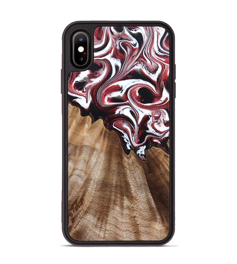 iPhone Xs Max Wood Phone Case - Alene (Red, 832156)