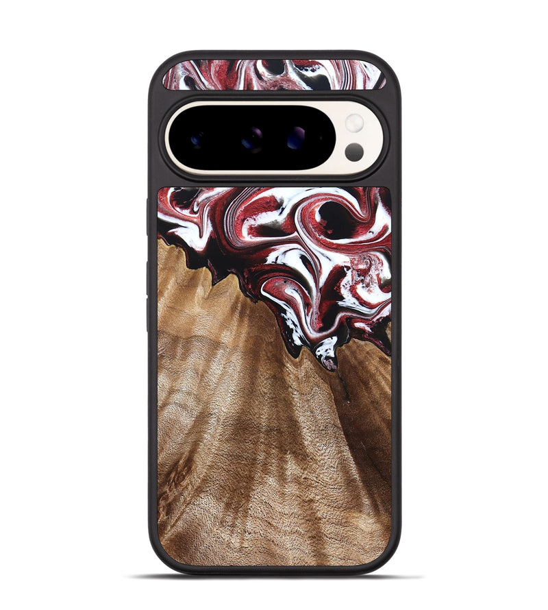 Pixel 9 Pro Wood Phone Case - Alene (Red, 832156)