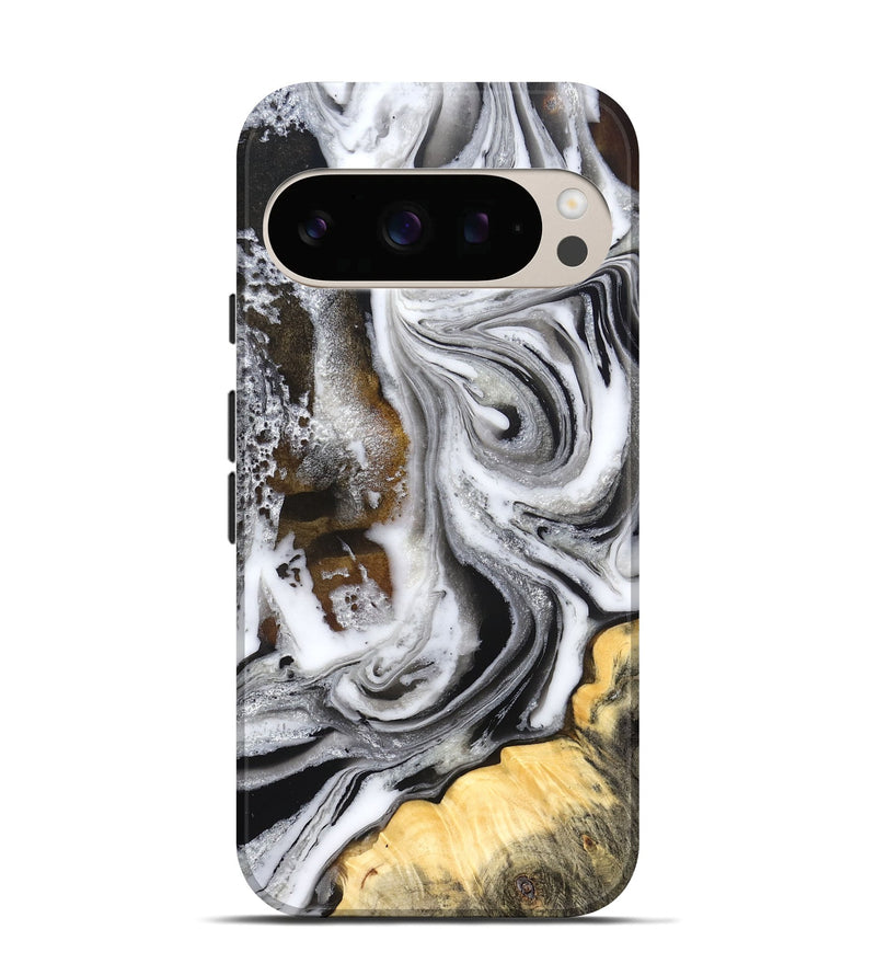 Pixel 10 Wood Live Edge Phone Case - Dollie (Black & White, 832171)