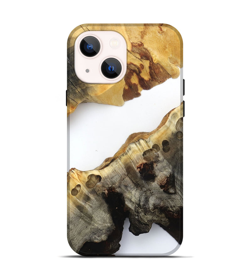 iPhone 14 Wood Live Edge Phone Case - Pearlie (Clear, 832172)