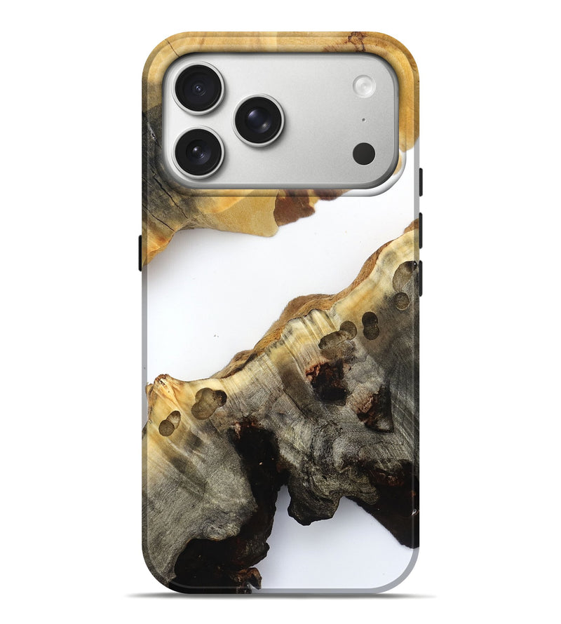 iPhone 17 Pro Max Wood Live Edge Phone Case - Pearlie (Clear, 832172)