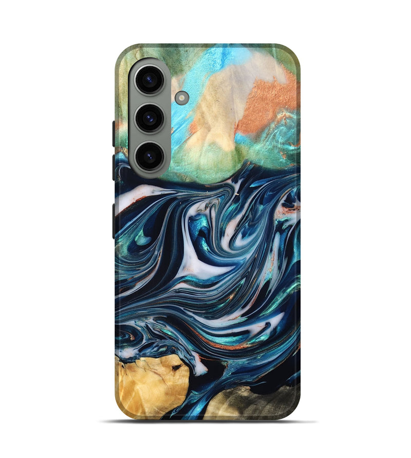 Galaxy S24 Wood Live Edge Phone Case - Sommer (Blue, 832176)