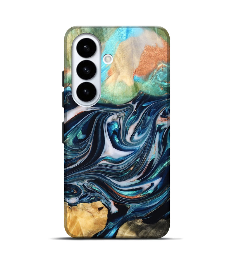 Galaxy S26 Wood Live Edge Phone Case - Sommer (Blue, 832176)