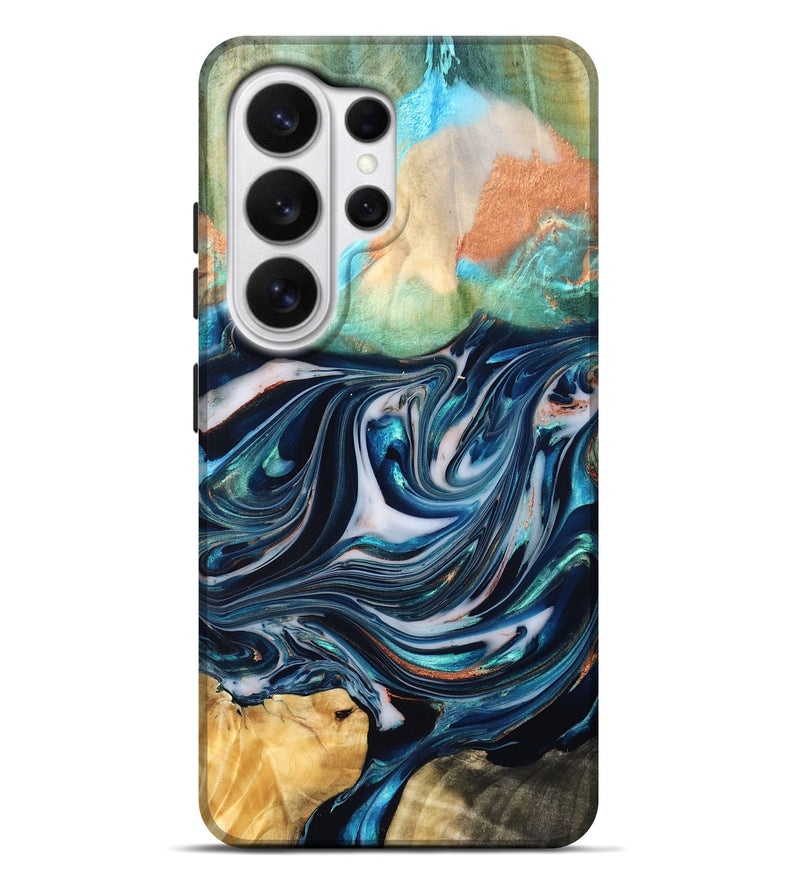 Galaxy S26 Ultra Wood Live Edge Phone Case - Sommer (Blue, 832176)