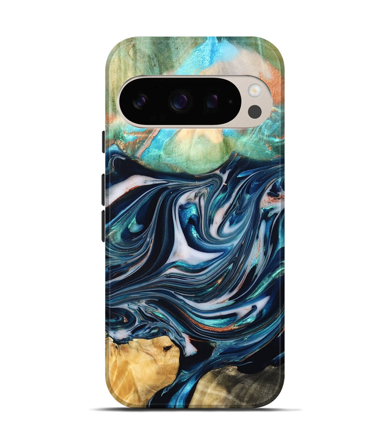 Pixel 10 Wood Live Edge Phone Case - Sommer (Blue, 832176)