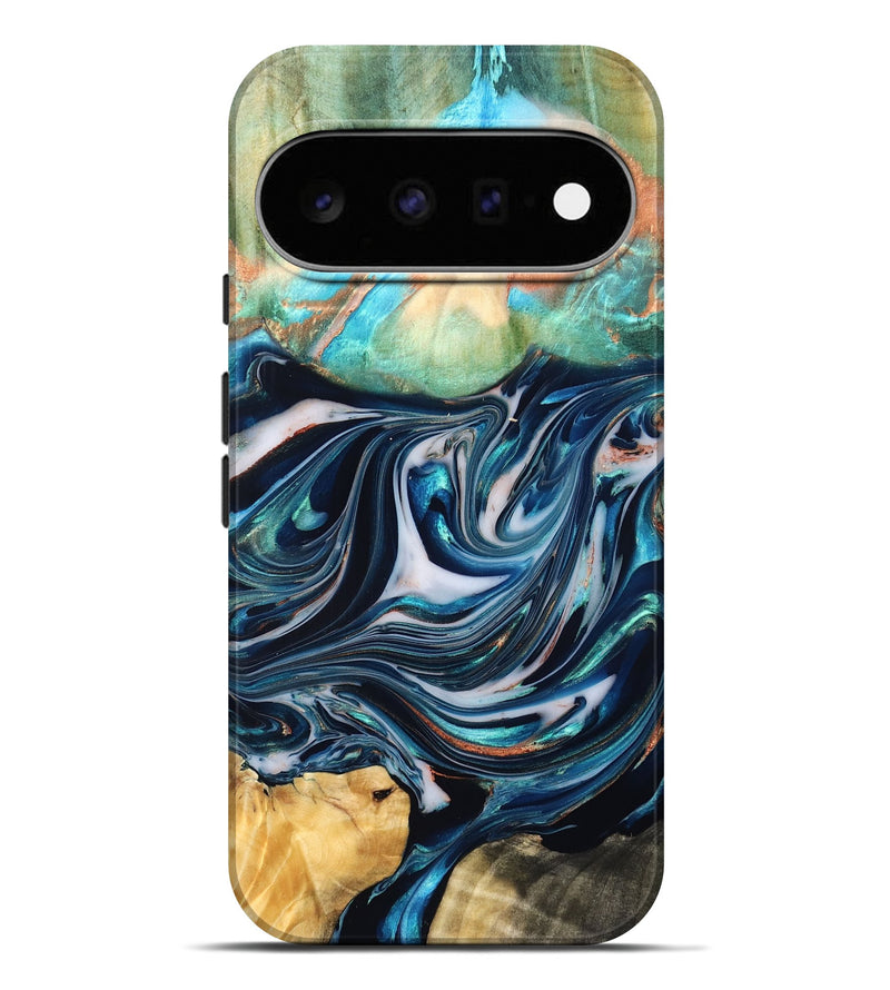 Pixel 11 Pro XL Wood Live Edge Phone Case - Sommer (Blue, 832176)