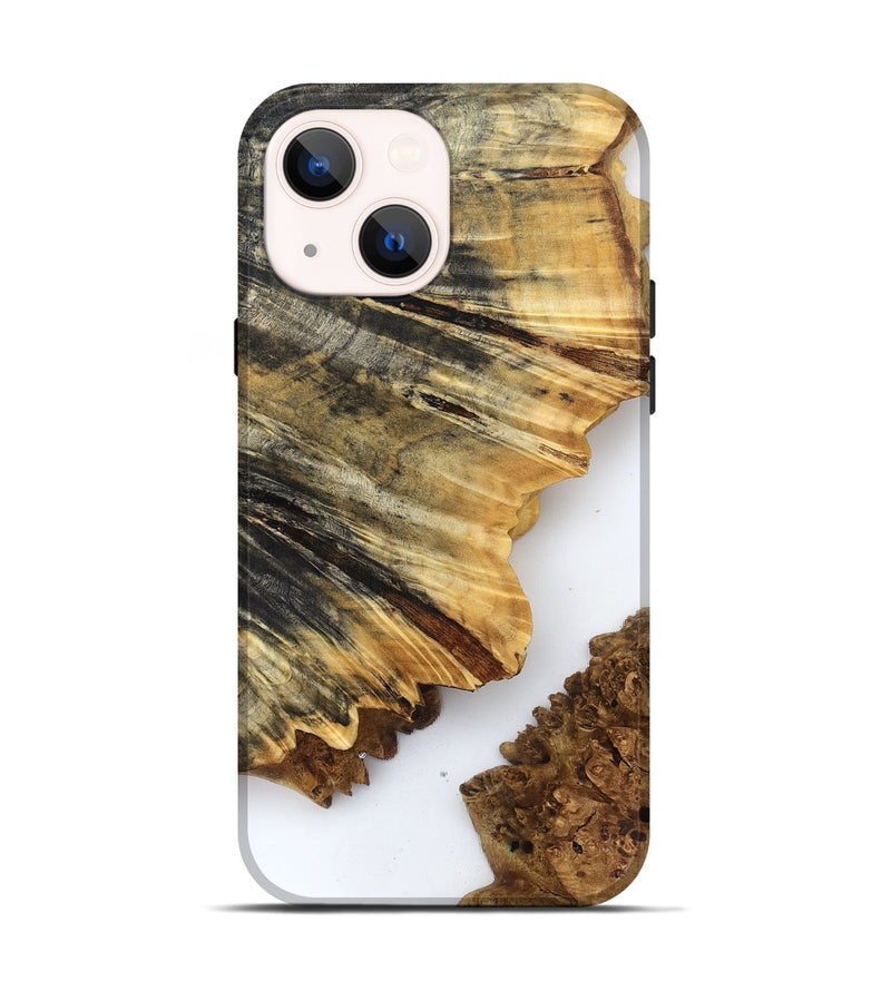 iPhone 14 Wood Live Edge Phone Case - Phebe (Clear, 832178)