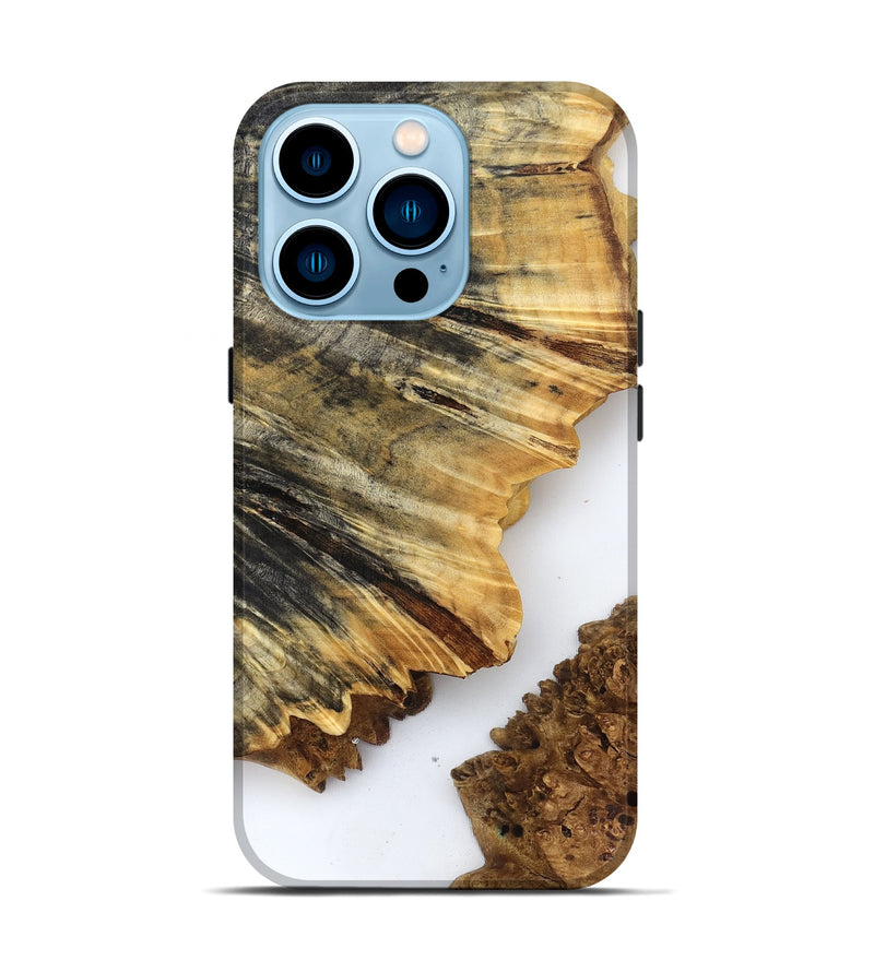 iPhone 14 Pro Wood Live Edge Phone Case - Phebe (Clear, 832178)