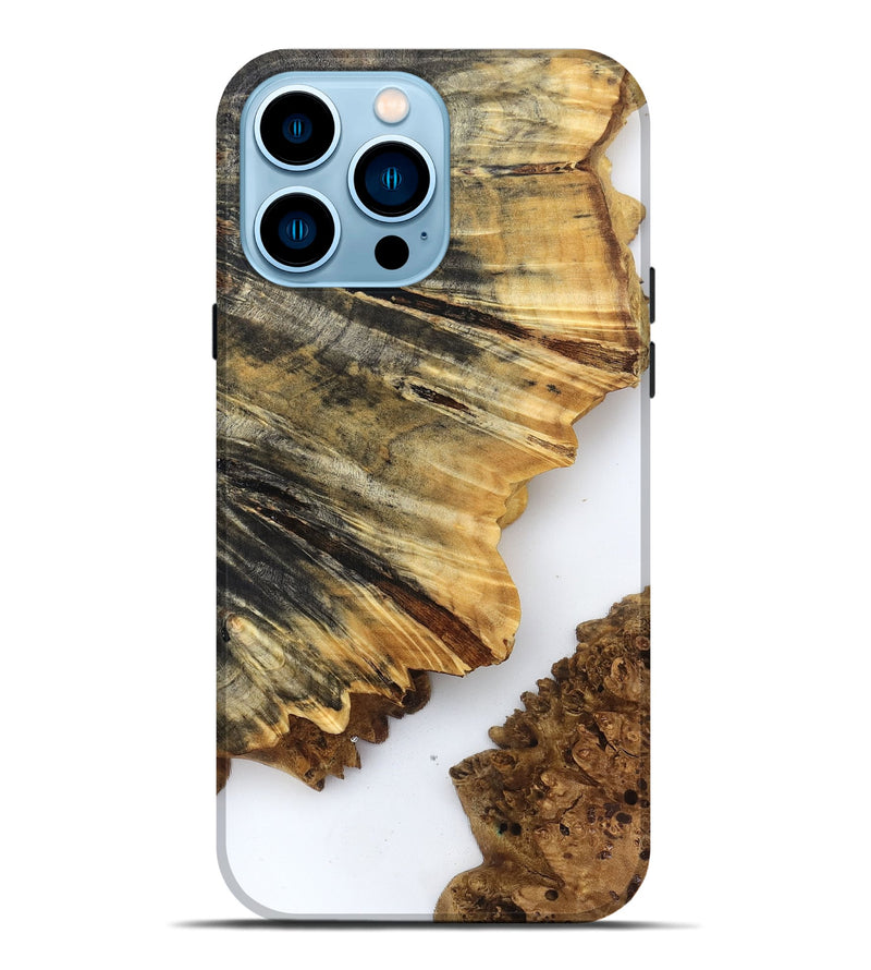 iPhone 14 Pro Max Wood Live Edge Phone Case - Phebe (Clear, 832178)