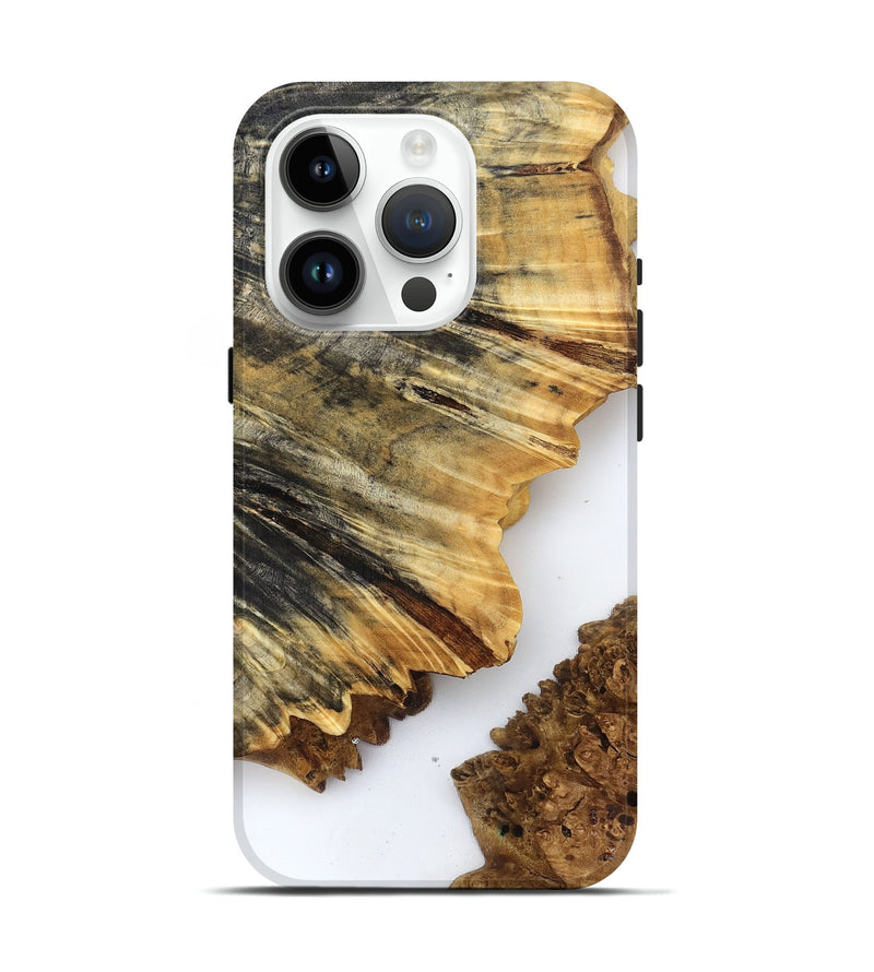 iPhone 15 Pro Wood Live Edge Phone Case - Phebe (Clear, 832178)