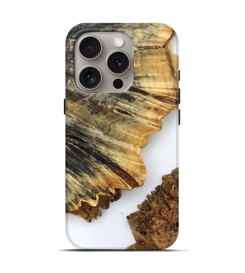 iPhone 16 Pro Wood Live Edge Phone Case - Phebe (Clear, 832178)