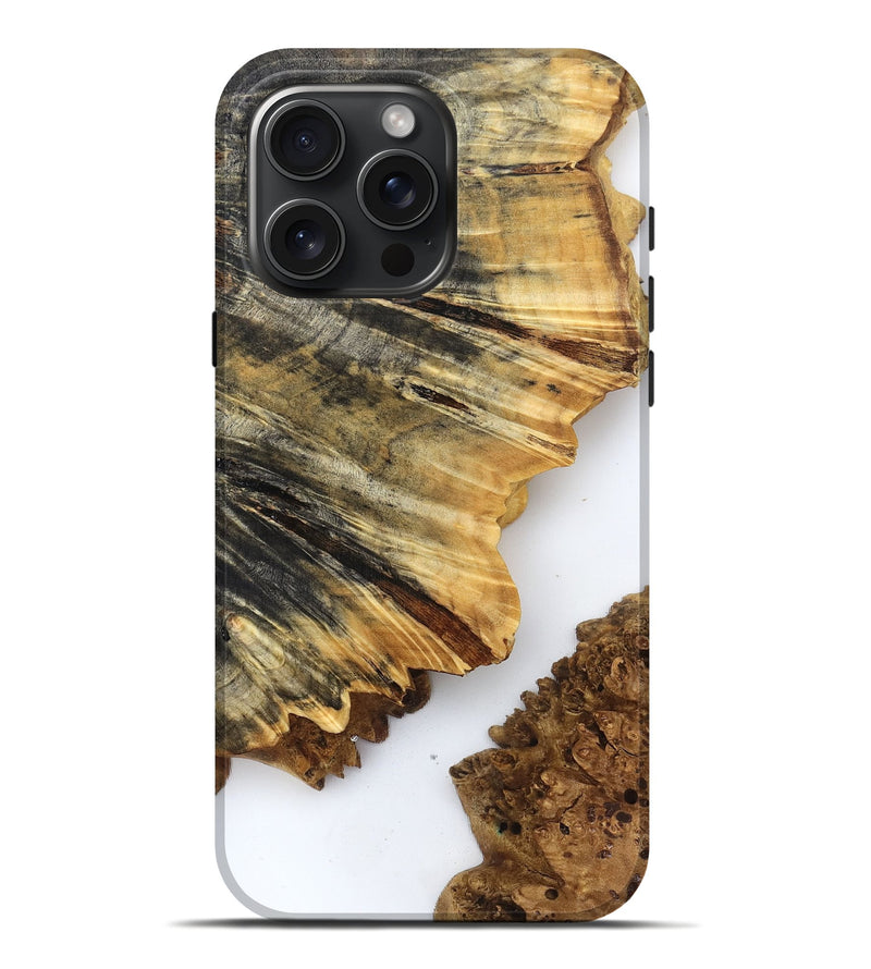 iPhone 16 Pro Max Wood Live Edge Phone Case - Phebe (Clear, 832178)
