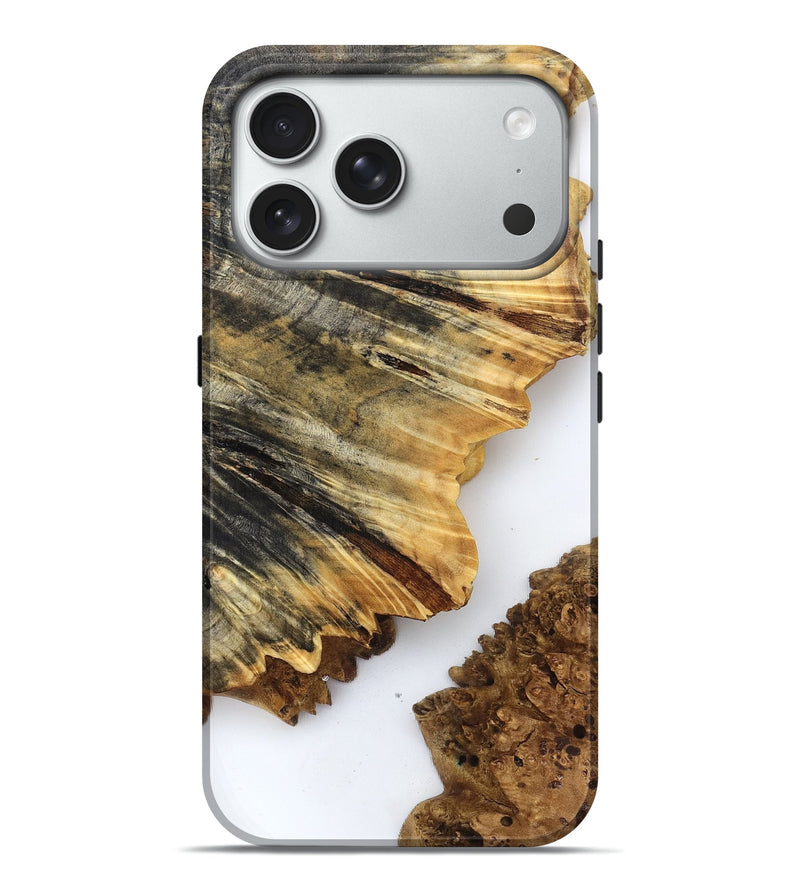 iPhone 18 Pro Max Wood Live Edge Phone Case - Phebe (Clear, 832178)