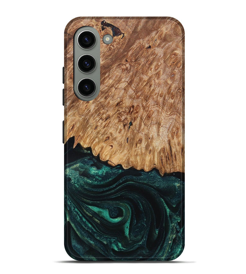 Galaxy S23 Plus Wood Live Edge Phone Case - Jaycee (Green, 832179)