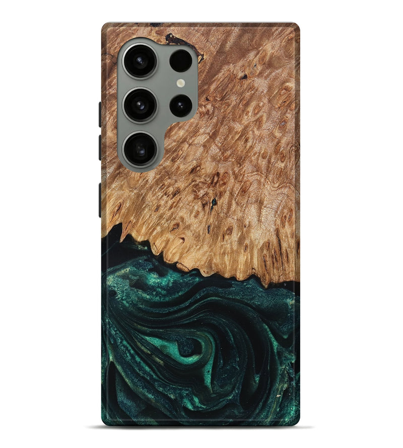 Galaxy S24 Ultra Wood Live Edge Phone Case - Jaycee (Green, 832179)