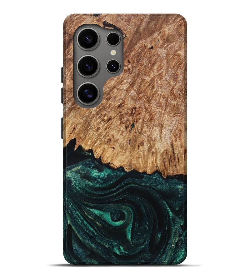 Galaxy S25 Ultra Wood Live Edge Phone Case - Jaycee (Green, 832179)